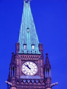 Peace tower in Ottawa 