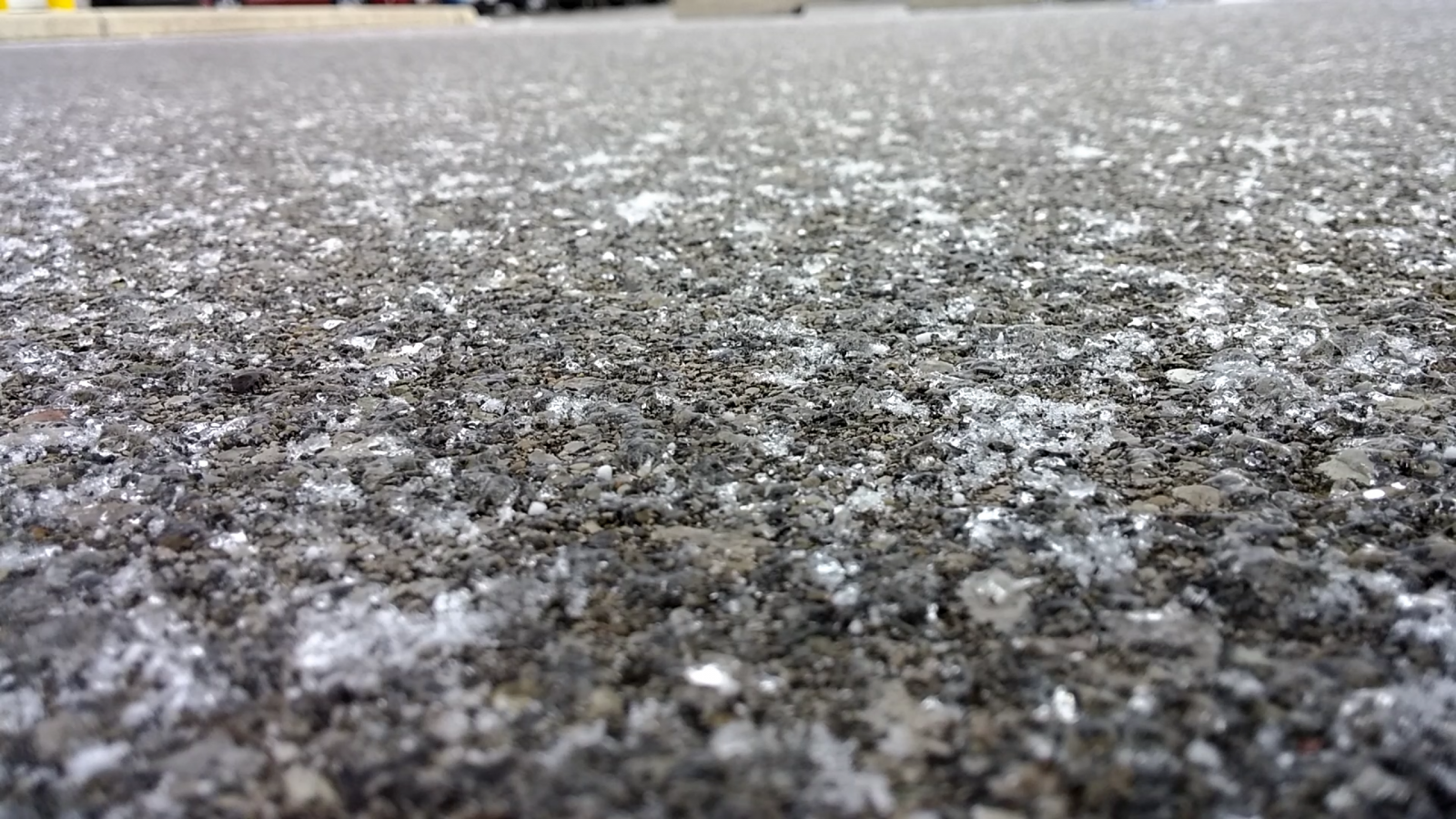 Icy roads have arrived in London, creating difficult driving conditions. (Photo by Samuel Gallant)